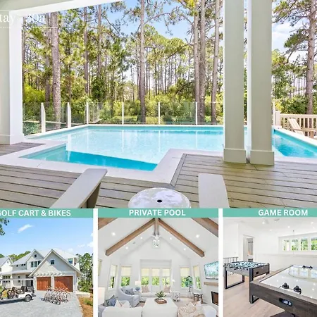 Elegance On Eastern Lake By Stay On 30A- Pool, Bikes, Golf Cart